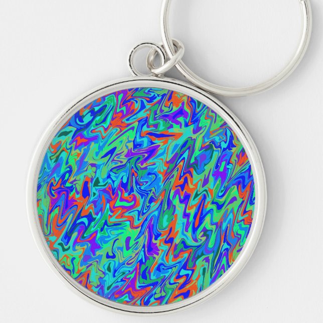 Abstract Swirl Keychain (Front)