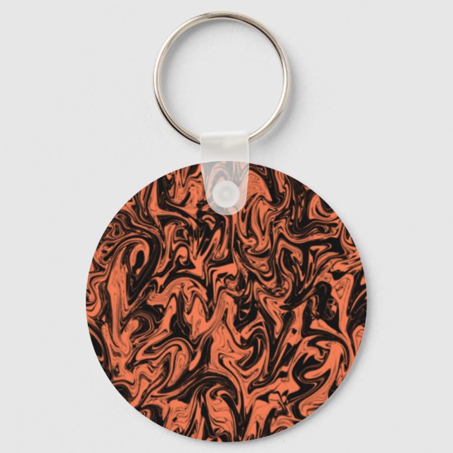 Abstract Swirl Keychain (Front)