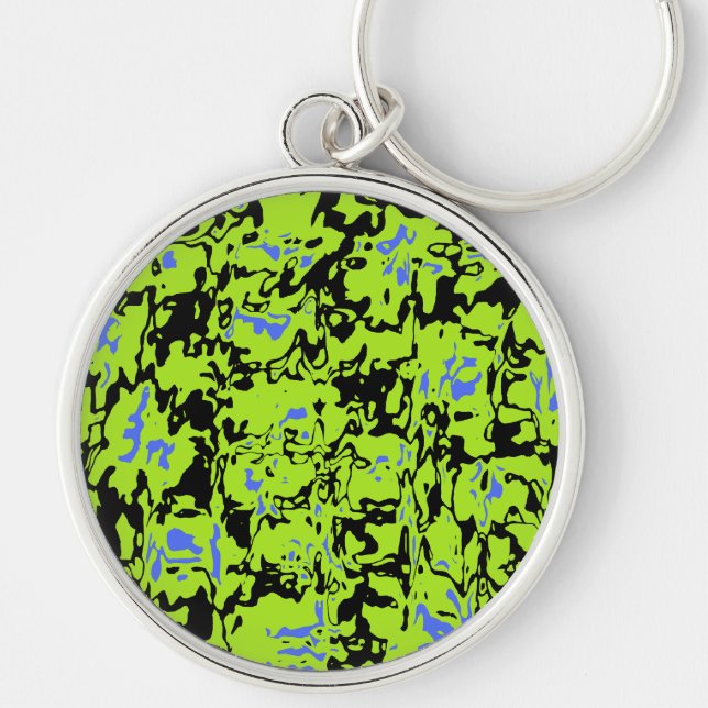 Abstract Swirl Keychain (Front)