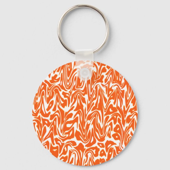 Abstract Swirl Keychain (Front)