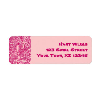 Abstract Swirl Label