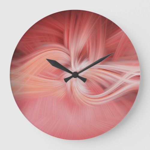 abstract swirl large clock