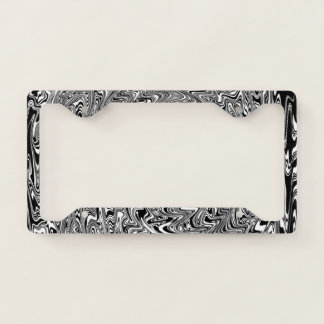 Abstract Swirl License Plate Frame