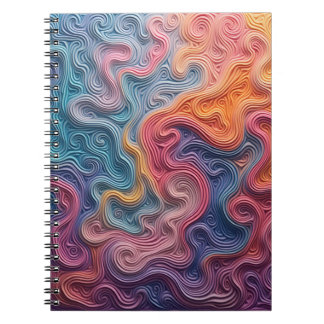 Abstract swirl notebook