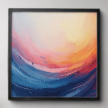 Abstract Swirl of Warmth and Depth Peel And Stick Photo Tile