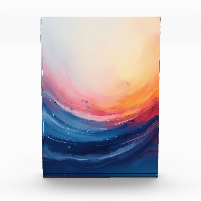 Abstract Swirl of Warmth and Depth Photo Block (Front)