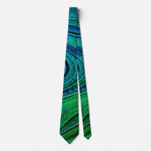 Abstract Swirl Patterns Colorful Swirls Green 2023 Neck Tie