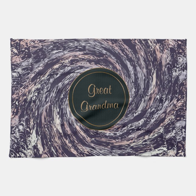 Abstract swirl texture. text. towel (Horizontal)