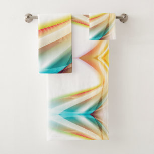 Abstract Swirls 2 Bath Towel Set