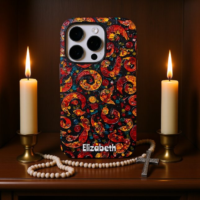 Abstract Swirls and Spirals Iphone Case (Creator Uploaded)