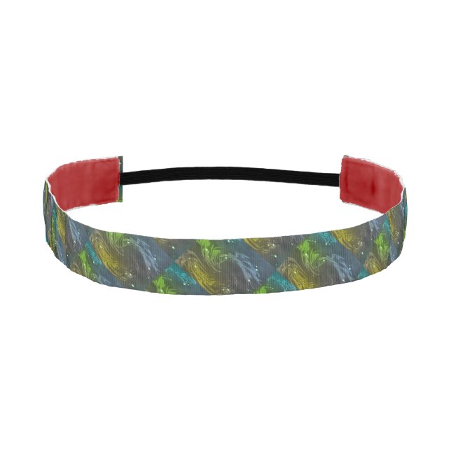Abstract Swirls Athletic Headband (Front)