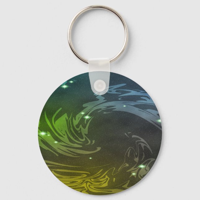 Abstract Swirls Keychain (Front)