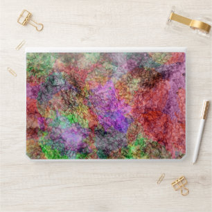 Abstract Swirls of Pastel Colors Purple Green Pink HP Laptop Skin