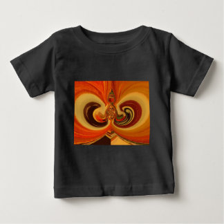 Abstract Swirls with Teardrop Center Art Print Baby T-Shirt