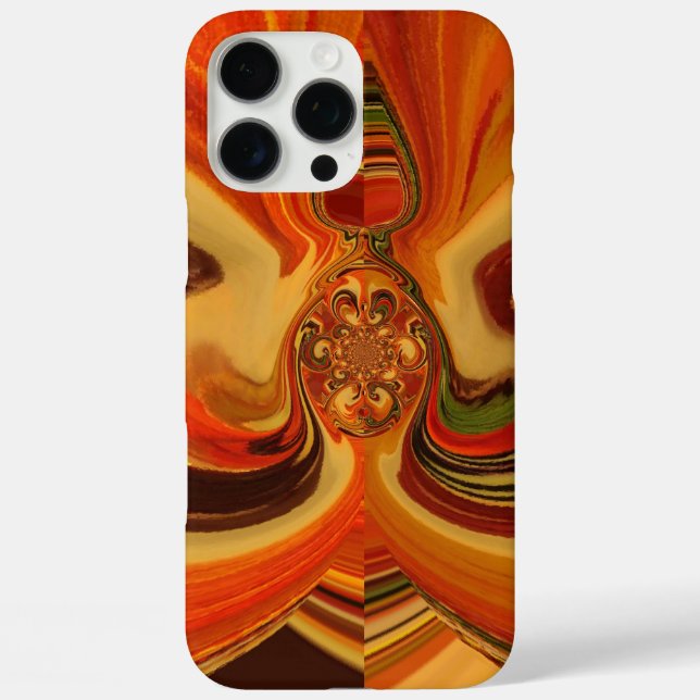 Abstract Swirls with Teardrop Center Art Print Case-Mate iPhone Case (Back)
