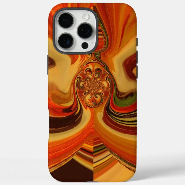 Abstract Swirls with Teardrop Center Art Print Case-Mate iPhone Case (Back)