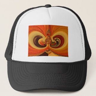 Abstract Swirls with Teardrop Center Art Print Trucker Hat
