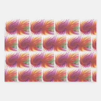 Abstract Swirls Wrapping Paper Sheets