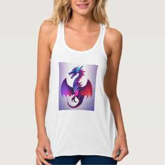 Abstract Symmetrical Dragon Logo T-Shirt – Modern Tank Top
