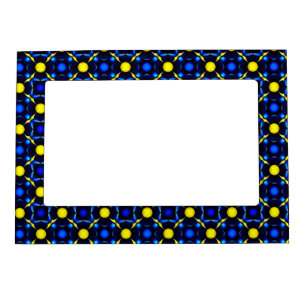 Abstract Symmetrical Geometric Pattern Magnetic Frame