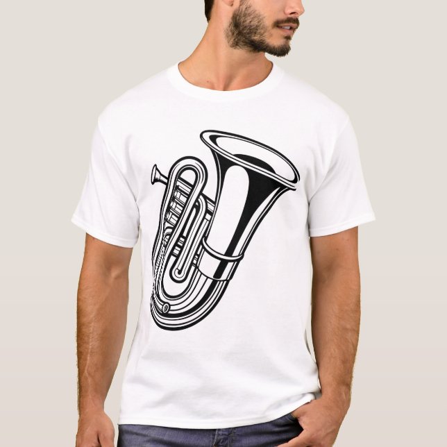 Abstract Symmetry Line Art T-Shirt (Front)