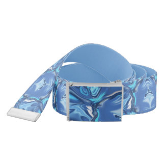 Abstract Symphony in Blue 2 Belt