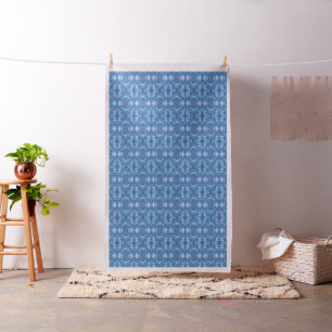 Abstract Symphony in Blue 2 Fabric