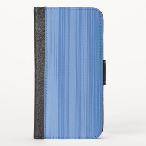 Abstract Symphony in Blue 3 iPhone XS Wallet Case