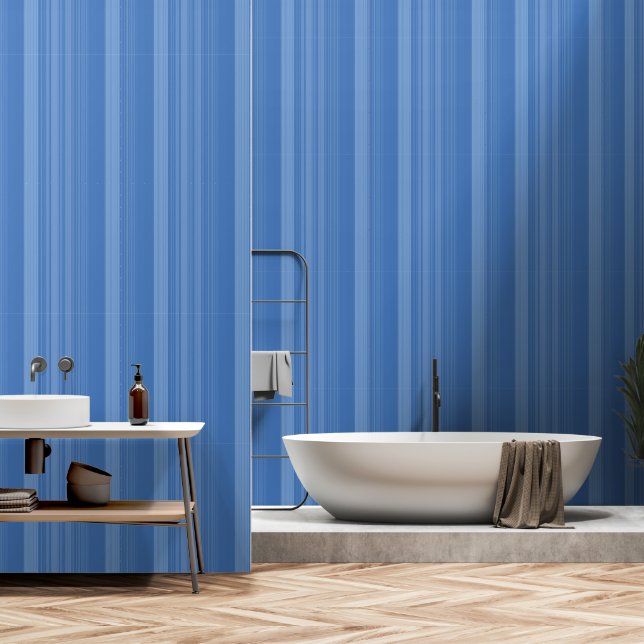 Abstract Symphony in Blue 3 Wallpaper (Bathroom)