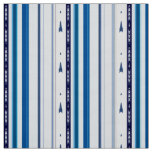 Abstract Symphony in Blue 5 (Vertical Lines) Fabric