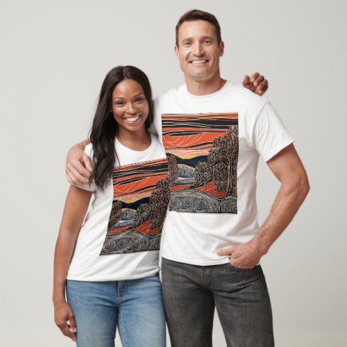 Abstract Symphony Tee Wearable Artistry in Every T_Shirt
