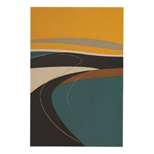 Abstract Symphony Wood Wall Art