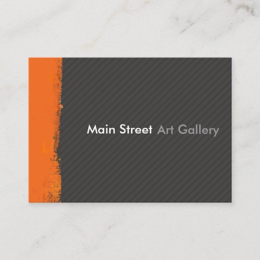 Customizable Abstract Painted Wall Business Cards