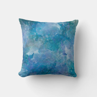 Abstract Teal -  16"x16" Square Pillow