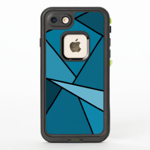 Abstract Teal Geometric Shapes