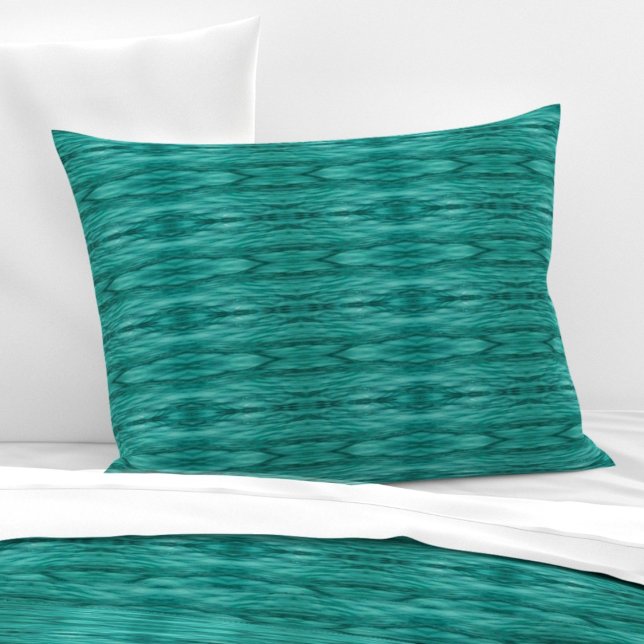 Abstract teal water ripples L-size pattern Pillow Case (Creator Uploaded)