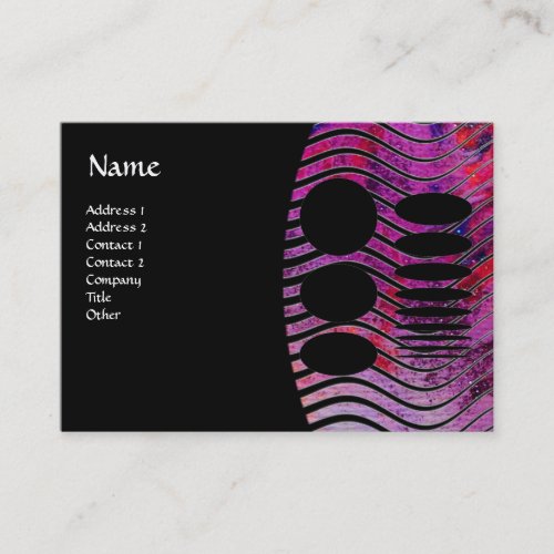 ABSTRACT TECHNO MONOGRAM BUSINESS CARD
