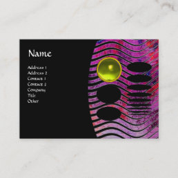 ABSTRACT TECHNO MONOGRAM toppaz yellow Business Card