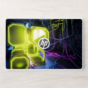 abstract technology background HP laptop skin