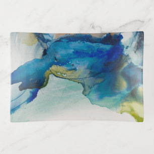 Abstract Terrain - Blue Trinket Tray