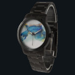 Abstract Terrain - Blue Watch<br><div class="desc">Abstract Terrain II by Sisa Jasper. Unidentifiable shape made from deep blues,  greens,  and accent colors.</div>