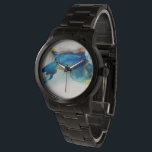 Abstract Terrain - Blue Watch<br><div class="desc">Abstract Terrain II by Sisa Jasper. Unidentifiable shape made from deep blues,  greens,  and accent colors.</div>