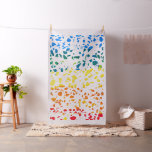 Abstract Terrazzo Mosaic Colorful Rainbow Pattern Fabric