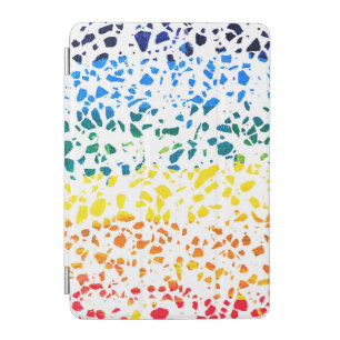 Abstract Terrazzo Mosaic Colorful Rainbow Pattern iPad Mini Cover