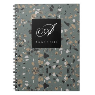 Abstract Terrazzo Pattern Monogram