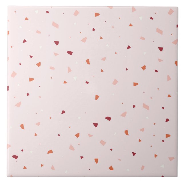 Abstract terrazzo texture flooring background ceramic tile (Front)