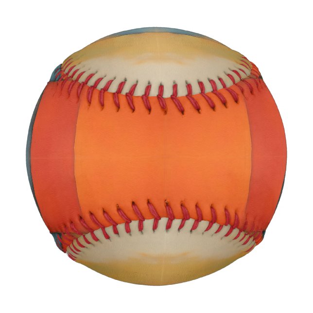 Abstract Textural Art: Nature concept art colors Baseball (Front)