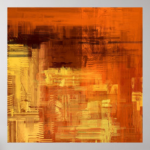 Abstract texture. 2d illustration. Expressive hand Poster