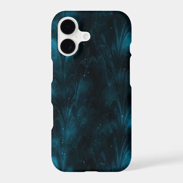 Abstract Texture Blue Nebula Iphone Case (Back)