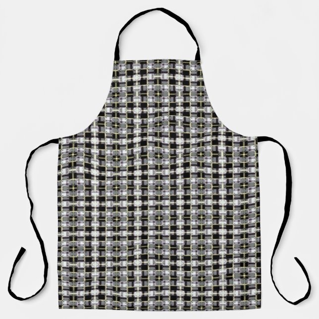 abstract texture, colorful checkered pattern, simp apron (Front)